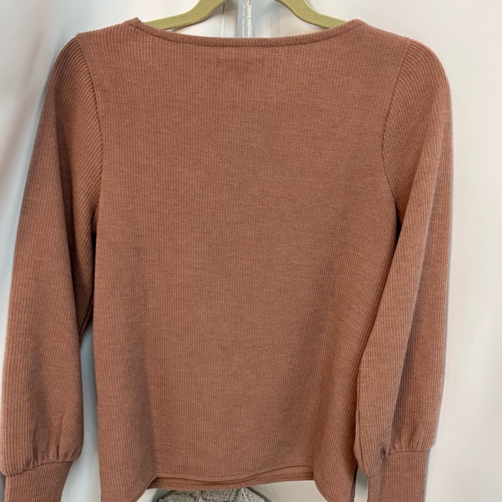 Madewell Melwood Square Neck light weight Sweater pink size small - Picture 2 of 9